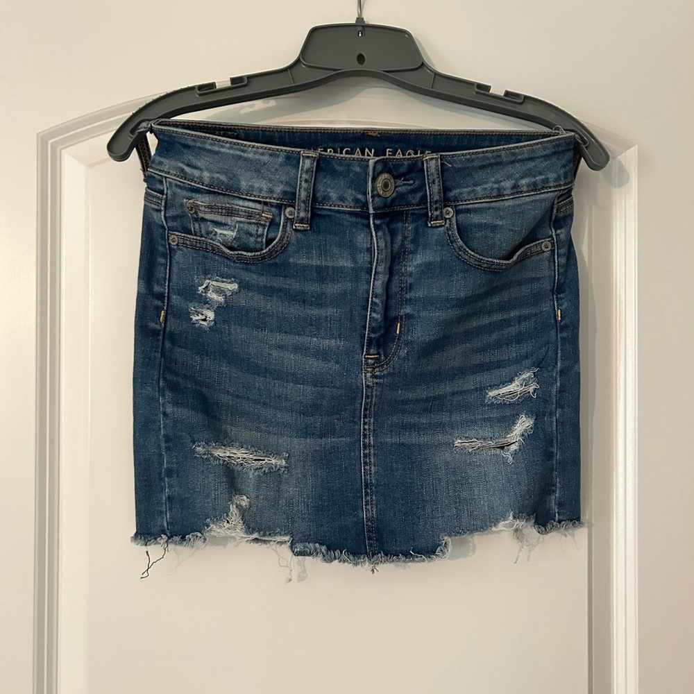 american eagle jean skirt, size 4